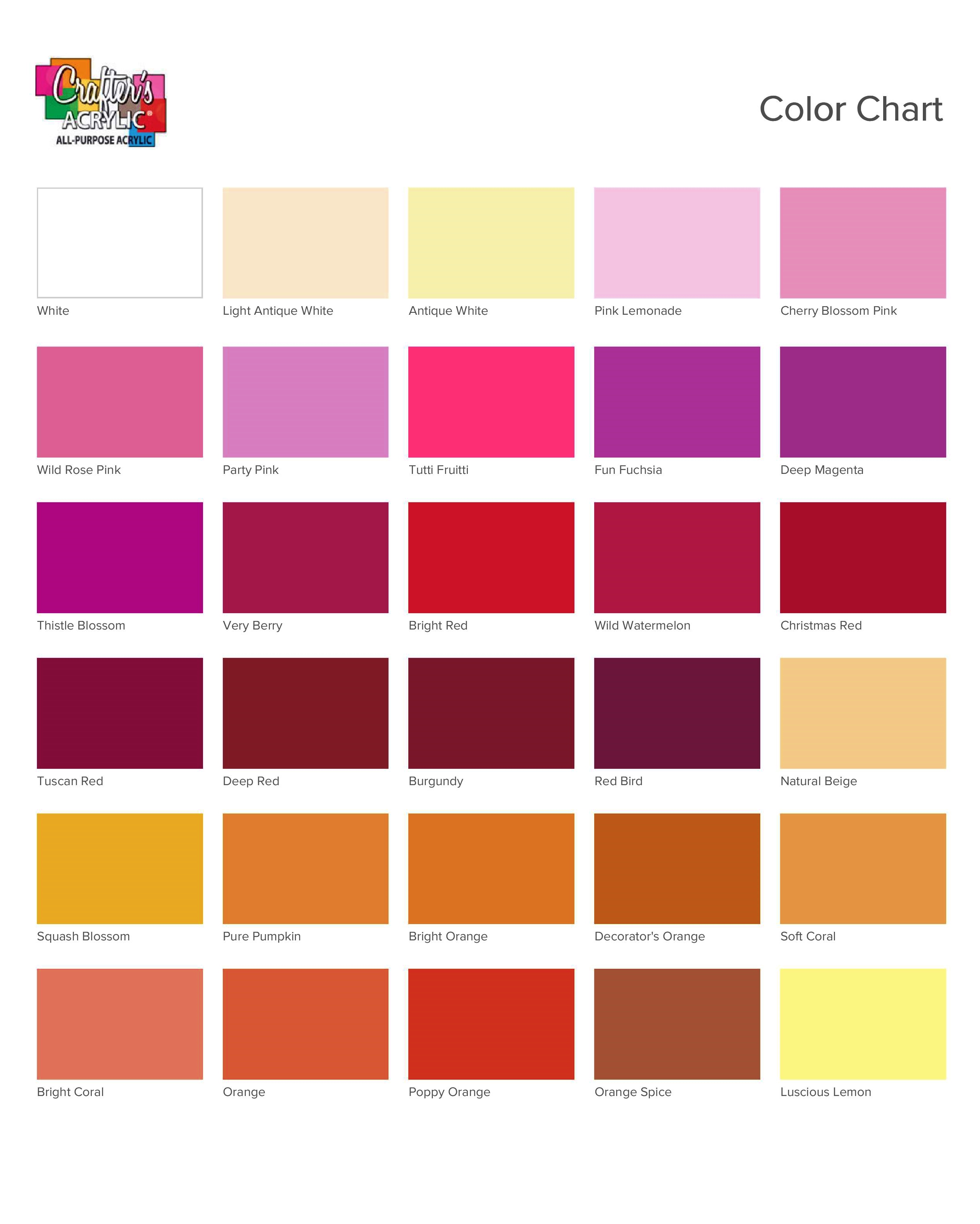 Decoart Acrylic Paint Color Chart My XXX Hot Girl