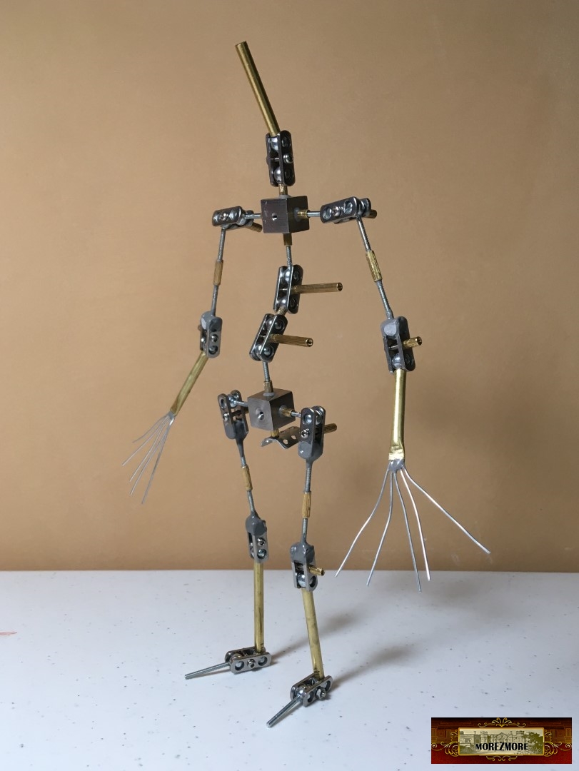 M00272 MOREZMORE HPA-2R SIMPLE Humanly Posable Armature STARTER Puppet Kit 
